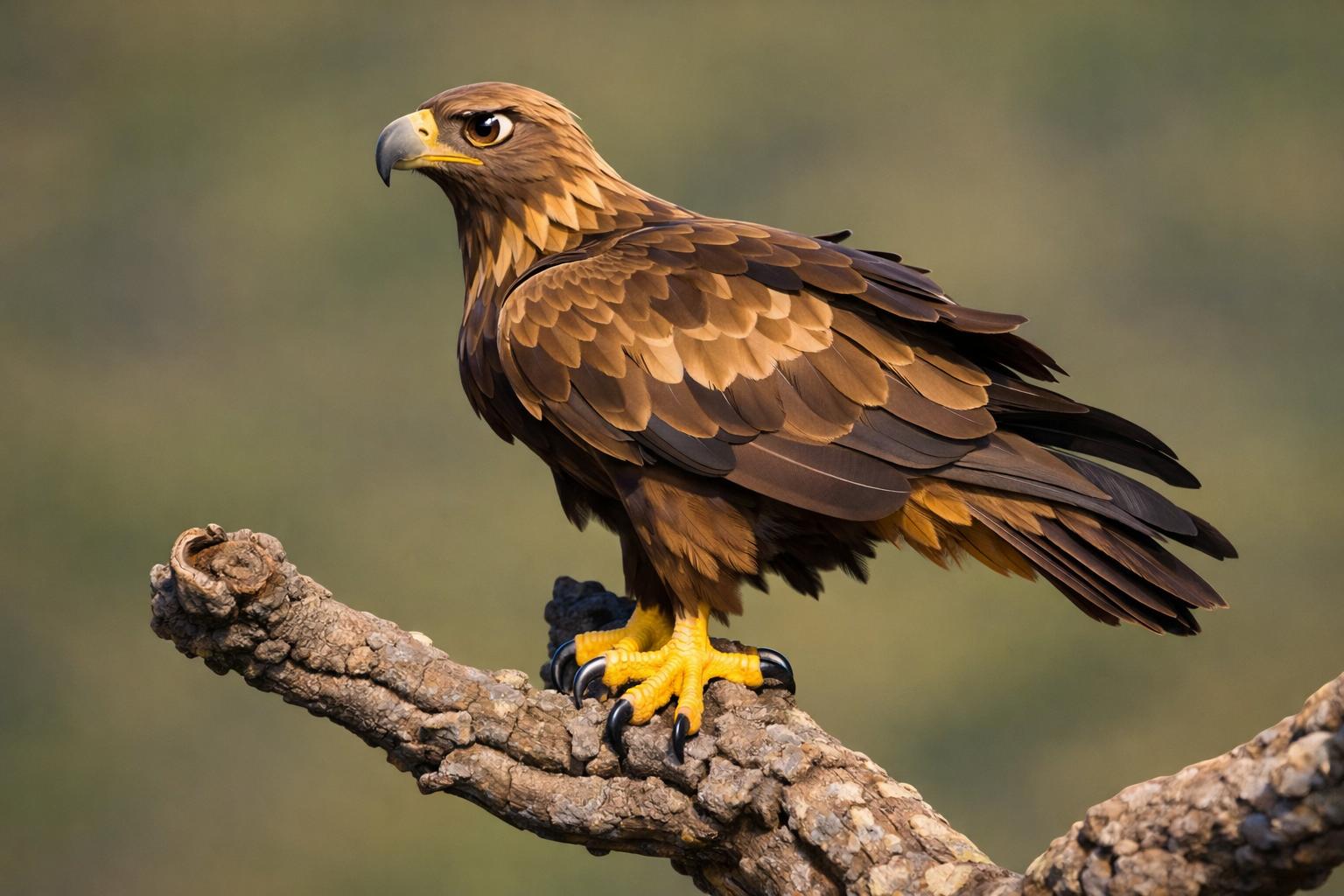 fotografía de Aguila real vigilando