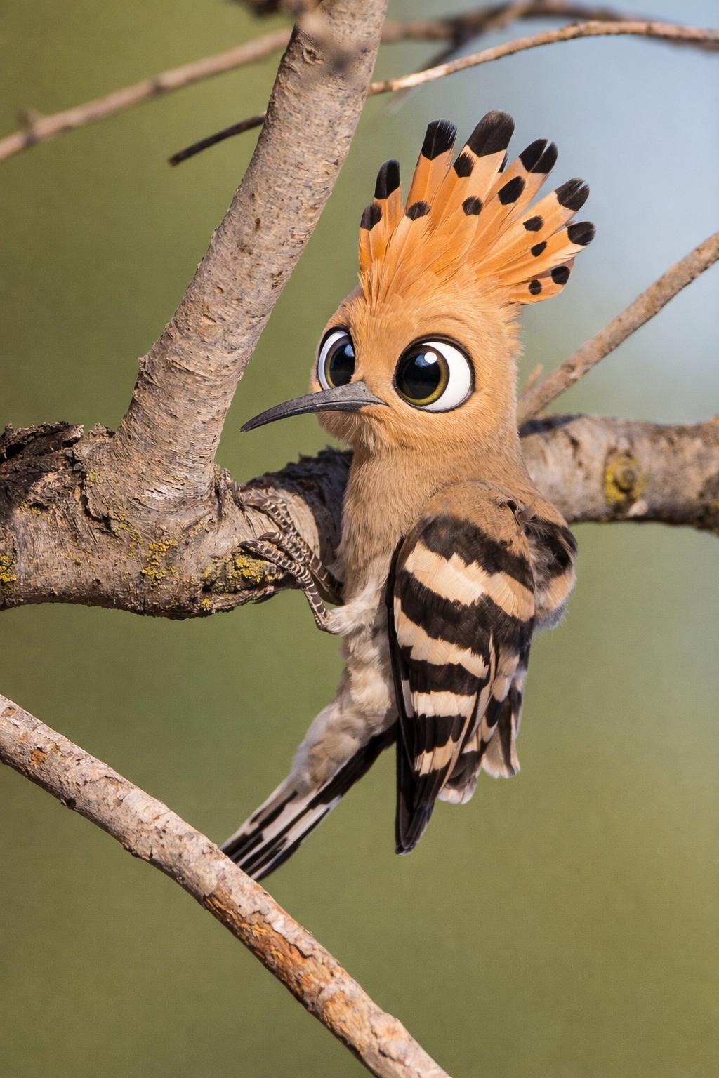 fotografía de Abubilla divertida