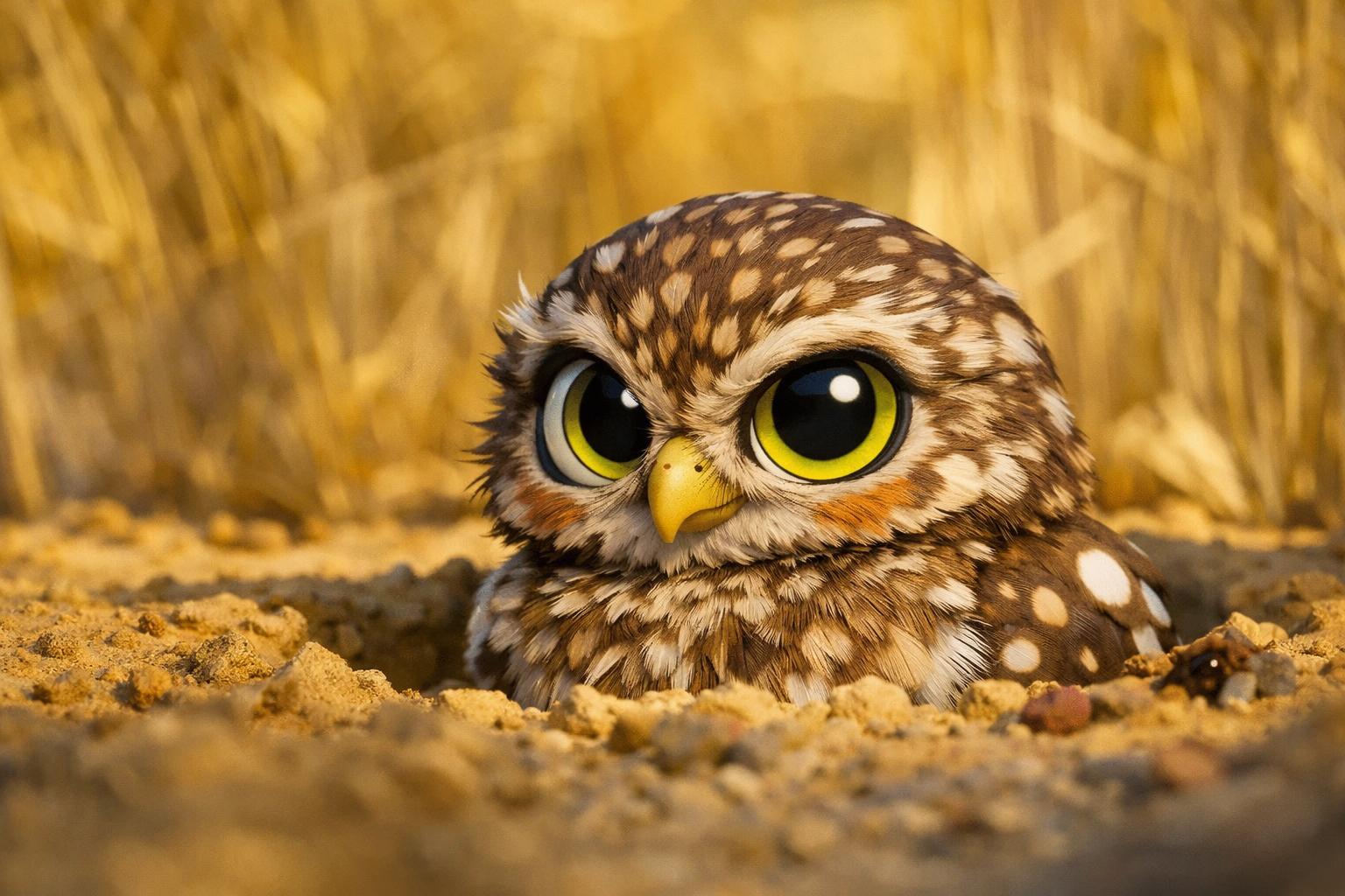 fotografía de Mochuelo europeo 