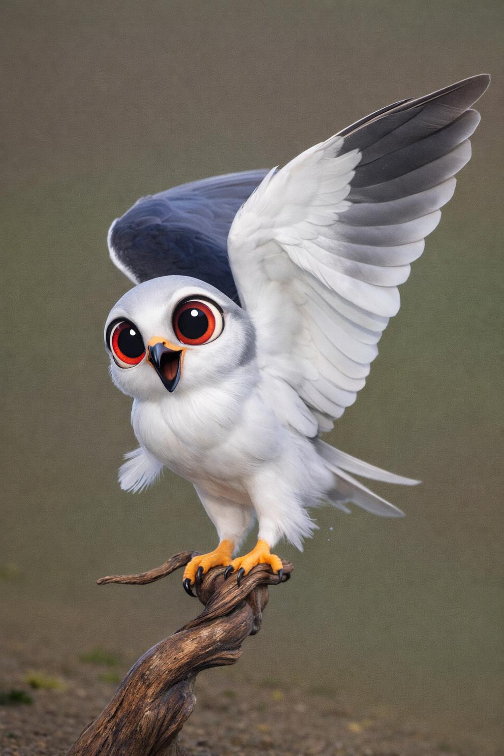 fotografía de Elanio azul