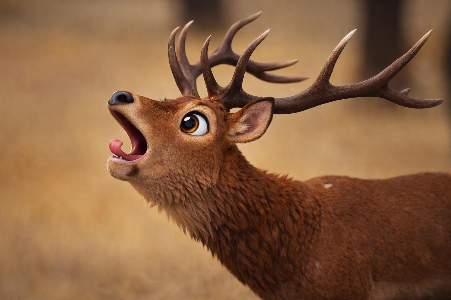 Ciervo rojo en el bosque