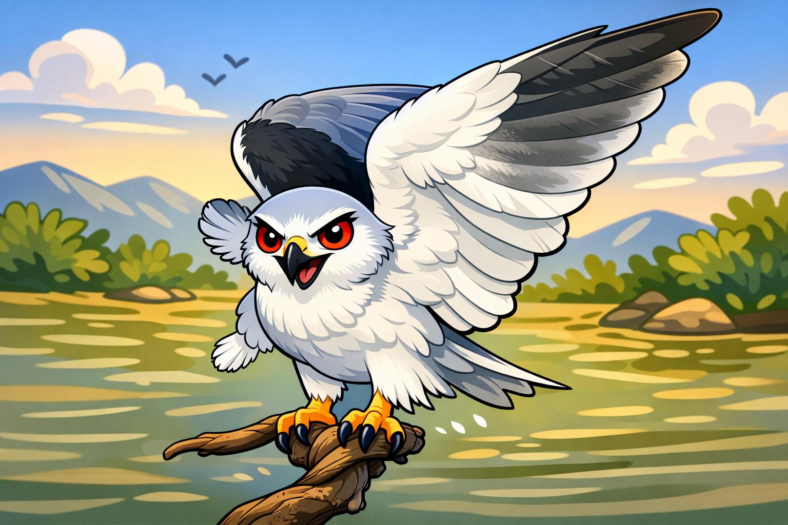 fotografía de Elanio azul