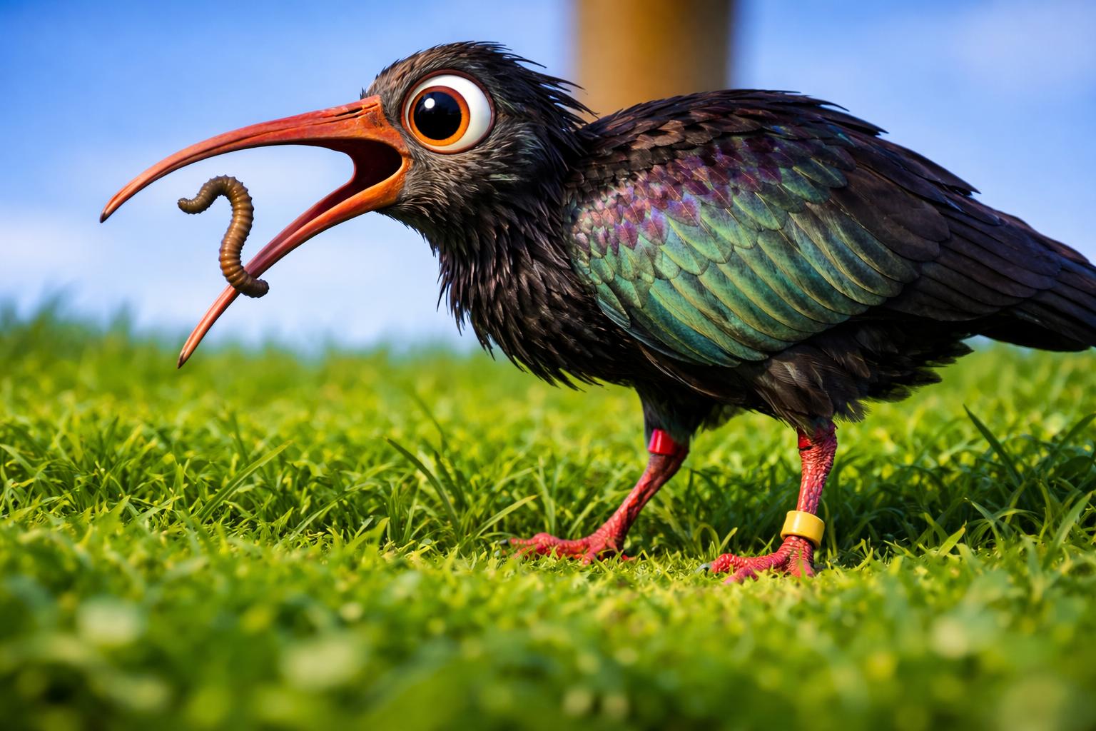 fotografía de Ibis eremita 