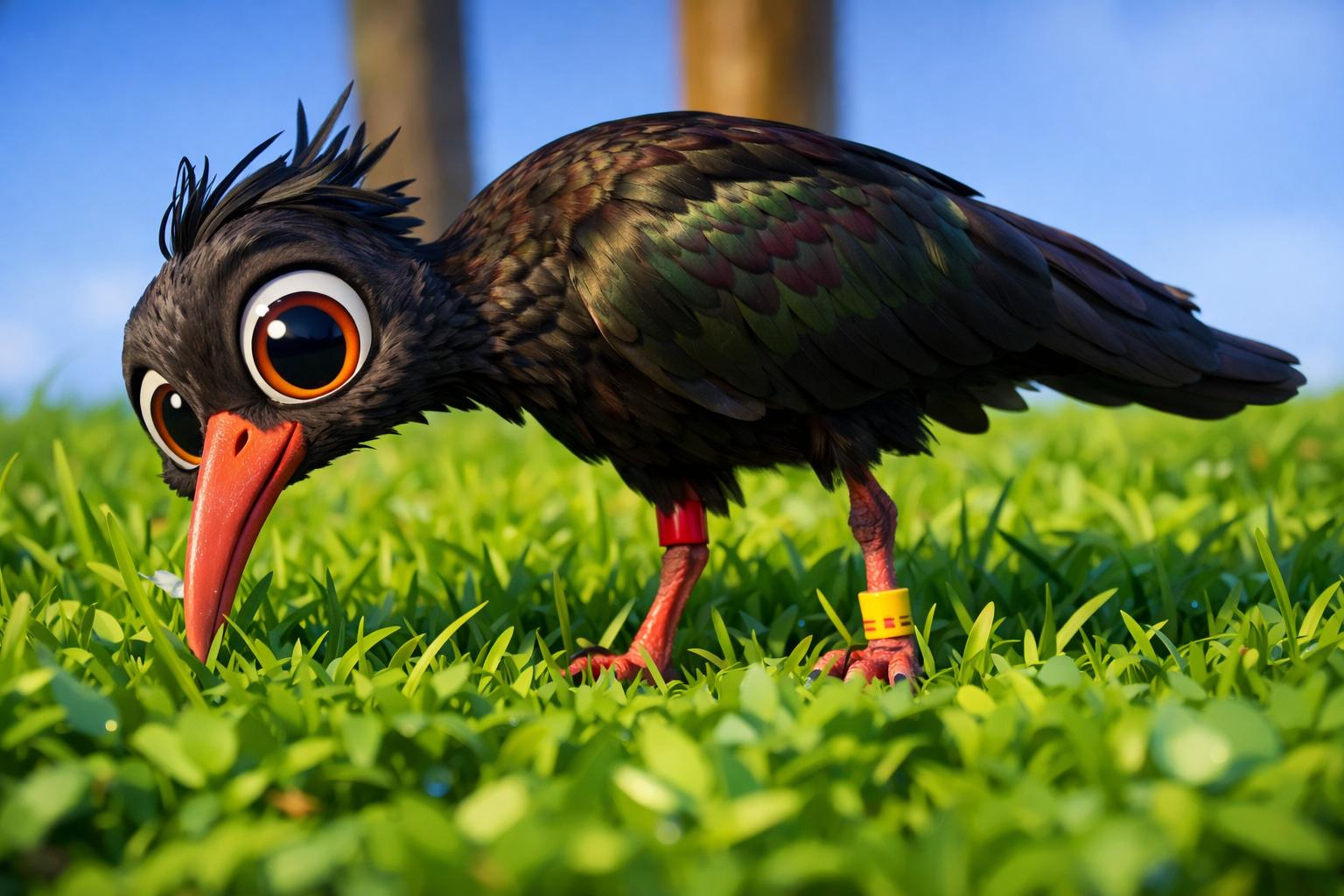 fotografía de Ibis eremita 