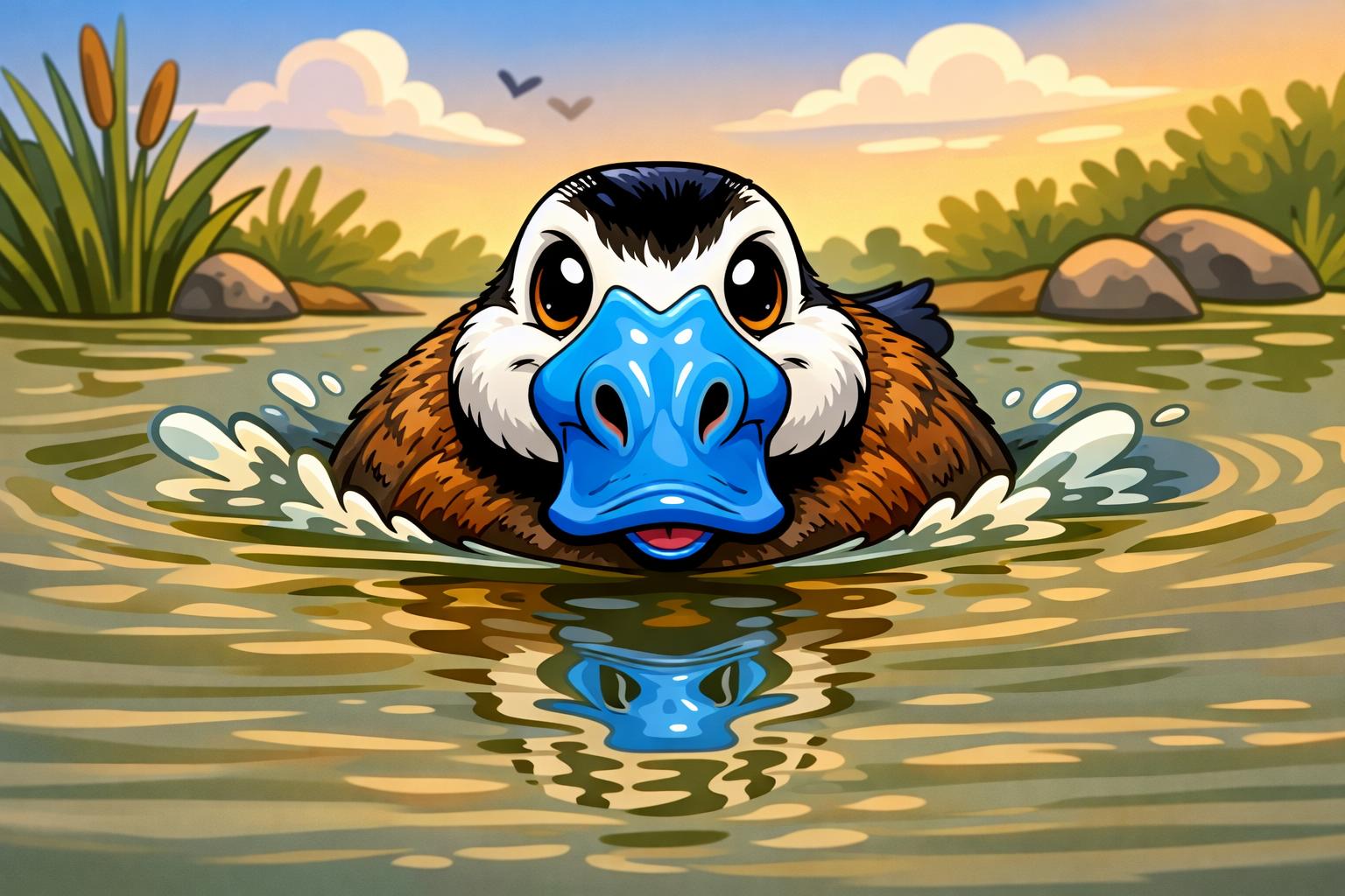 fotografía de Malvasia cabeciblanca