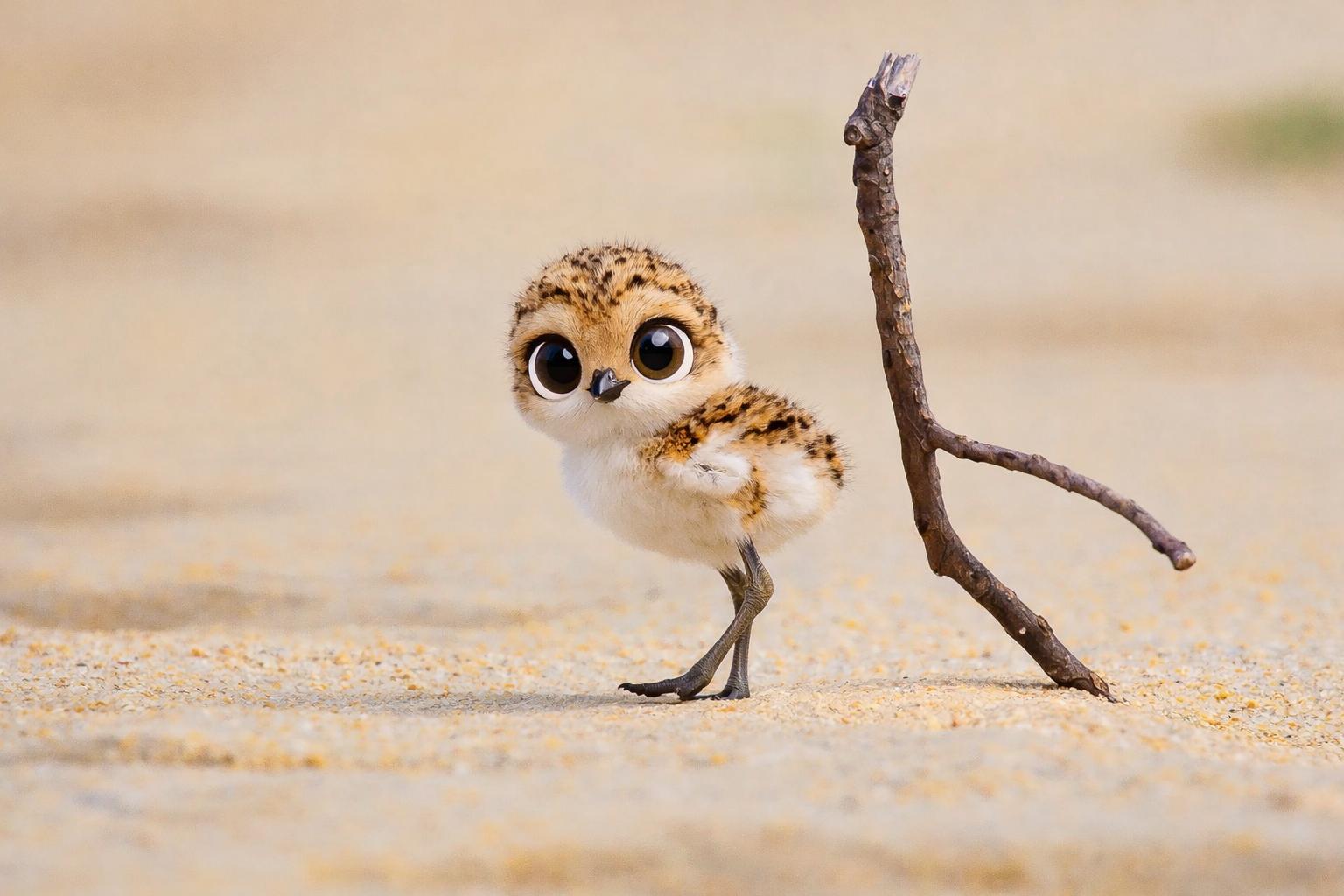 fotografía de Chorlitejo patinegro baby