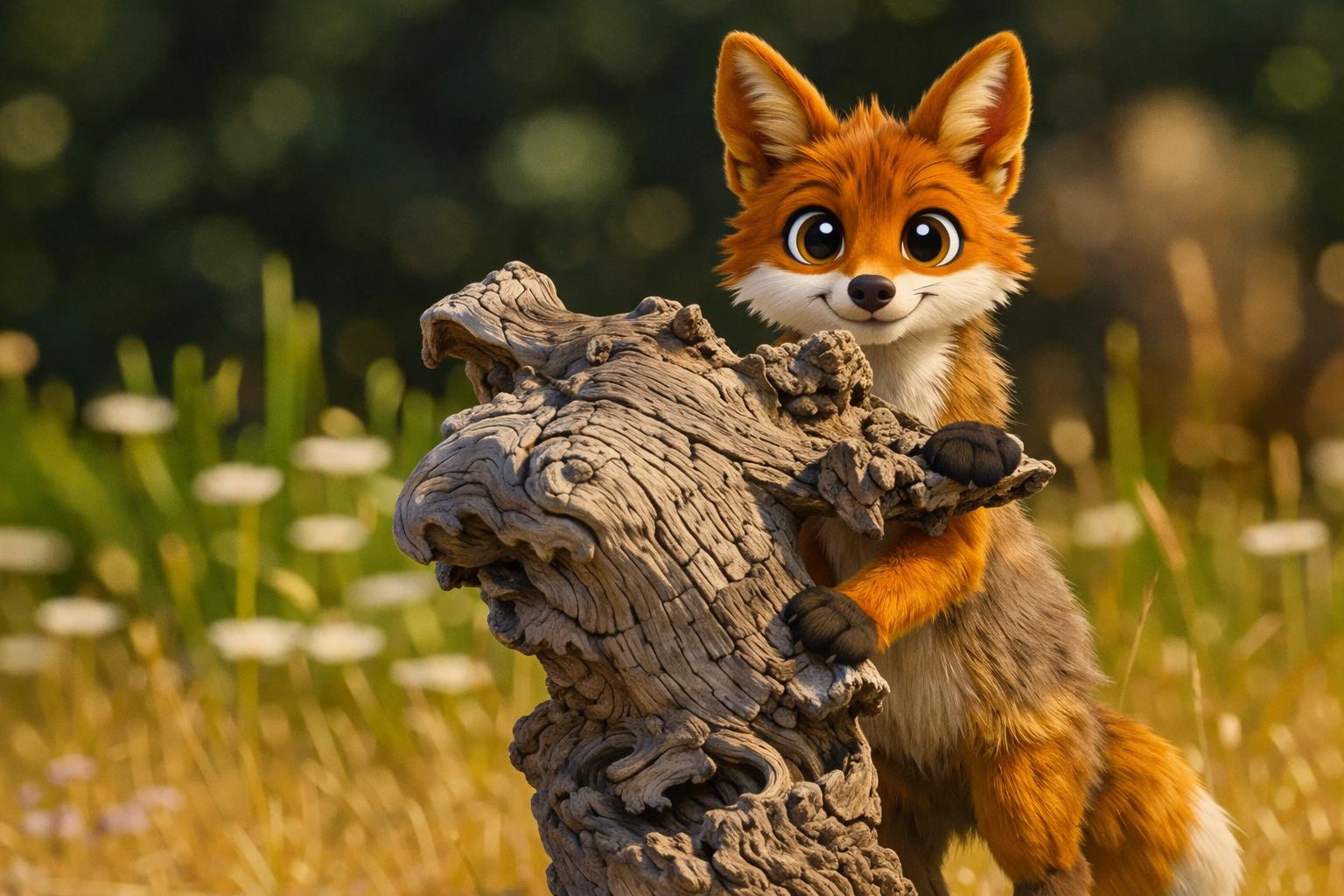 fotografía de Zorrito curioso