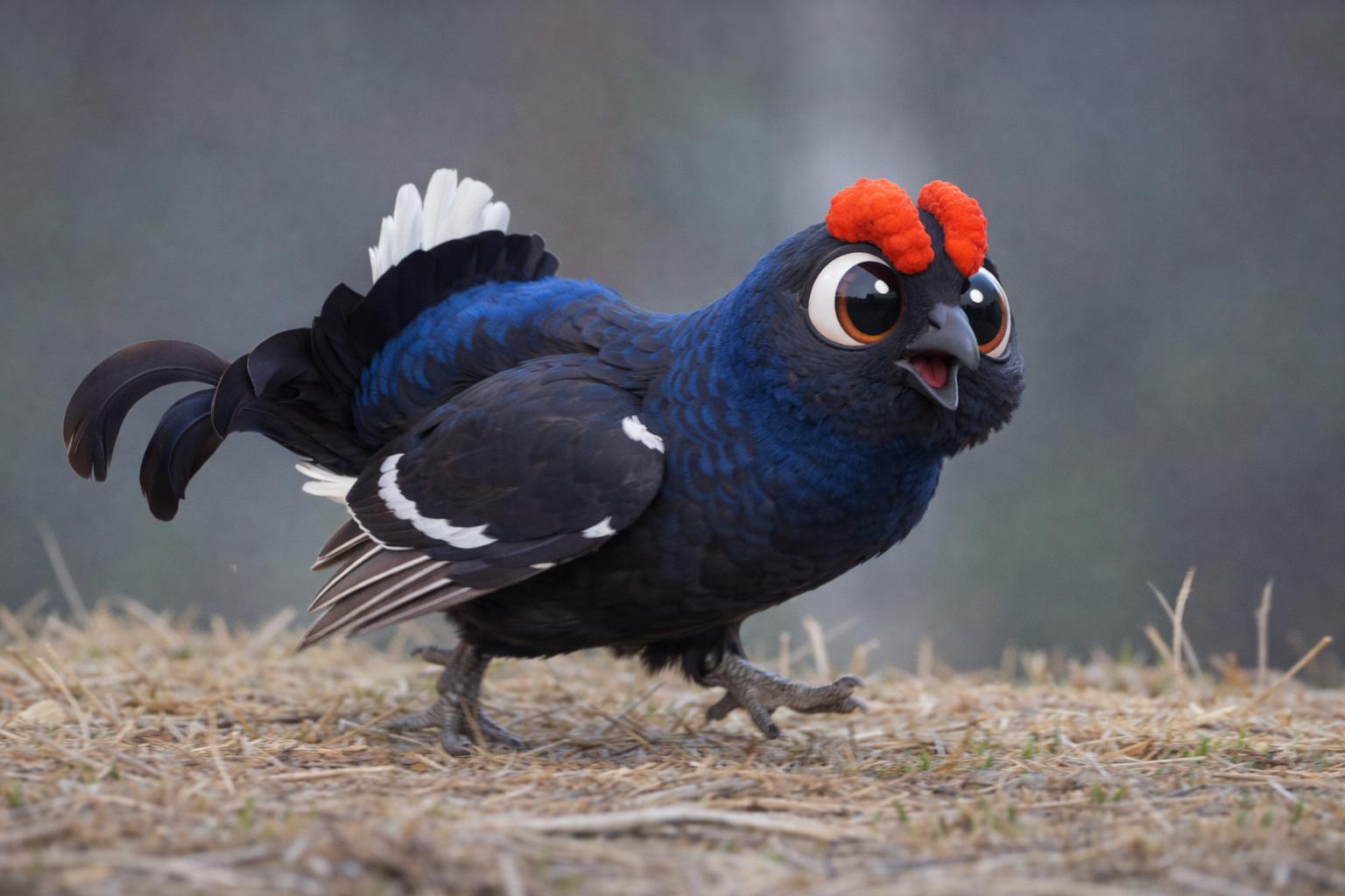 fotografía de Cartoon - Gallo lira