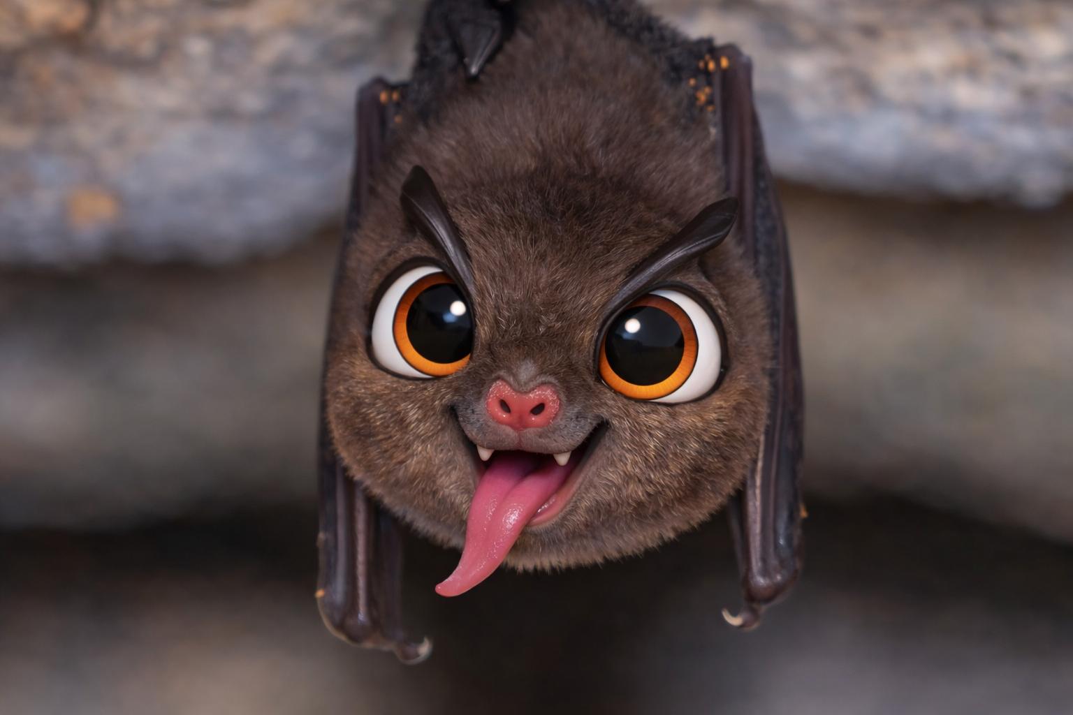 fotografía de Cartoon - Murciélago de Herradura